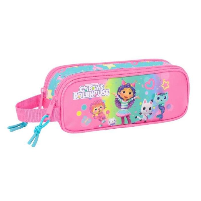 Safta Portatodo Doble Gabby's Dollhouse Confetti 21x8x6 cm