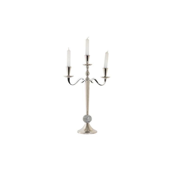 Candelabro Glam DKD Home Decor Plateado 12 x 46 x 30 cm 3