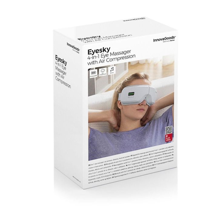 Masajeador de Ojos con Compresión de Aire 4 en 1 Eyesky InnovaGoods 1 Masajeador de Ojos con Compresión de Aire 4 en 1 Eyesky InnovaGoods 1