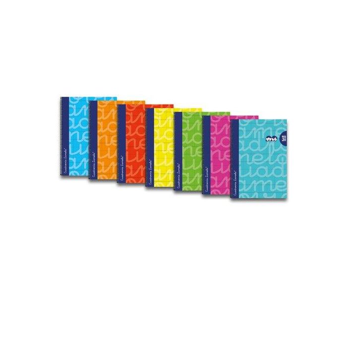 Lamela Bloc Tapa Forrada Fº 80H Cuadrovia 3 Mm Surtido (6 Col.) (Set de 6) Lamela Bloc Tapa Forrada Fº 80H Cuadrovia 3 Mm Surtido (6 Col.) (Set de 6)