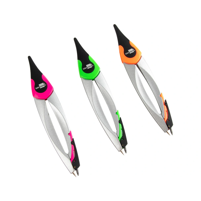 Liderpapel Compás Escolar Articulado con Adaptador Universal y Minas Colores Surtidos 6