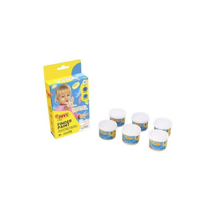 Pintura De Dedos Jovi 35 Ml (Bote) Estuche De 6 Pastel