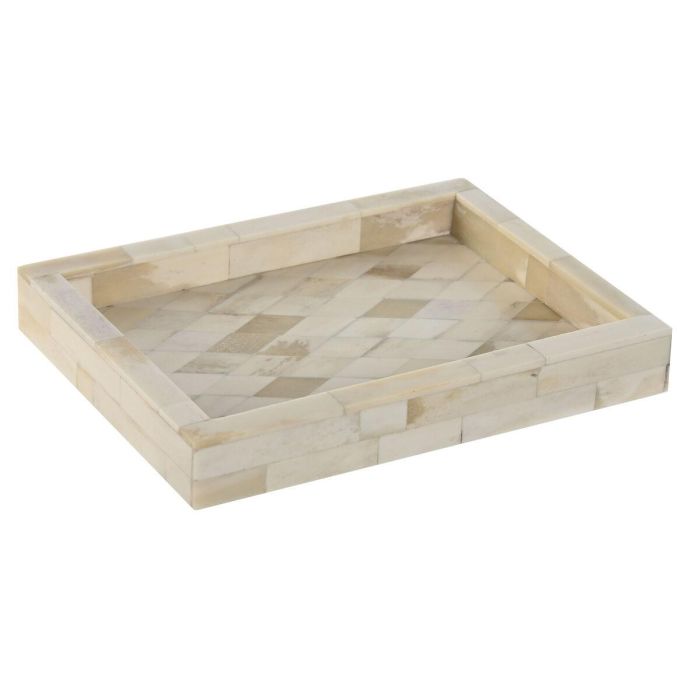 Bandeja Decoracion Colonial DKD Home Decor Crudo 15.5 x 2.8 x 20.5 cm