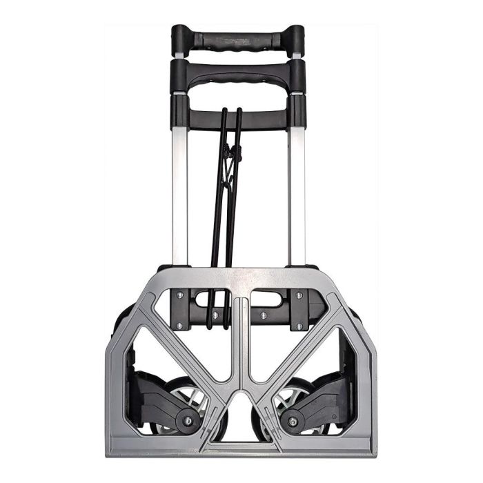 Edm Carrito de transporte reforzado plegable con ruedas, capacidad 60kg, aluminio 2