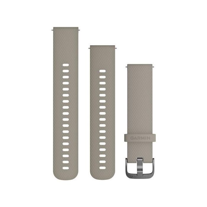 Garmin 010-12691-09 Correa de Silicona vivomove HR 20mm, Banda de Recambio S/M, Color Sandstein