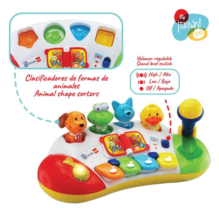 Tachan Piano Musical con Animales Pop Up para Niños +12 Meses 2 Tachan Piano Musical con Animales Pop Up para Niños +12 Meses 2