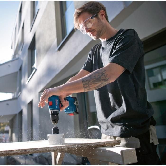 Bosch Professional GSR 18 V Drill Trilling + 2 baterías 2.0AH + Cargador + 82 piezas, en L Case 5 Bosch Professional GSR 18 V Drill Trilling + 2 baterías 2.0AH + Cargador + 82 piezas, en L Case 5