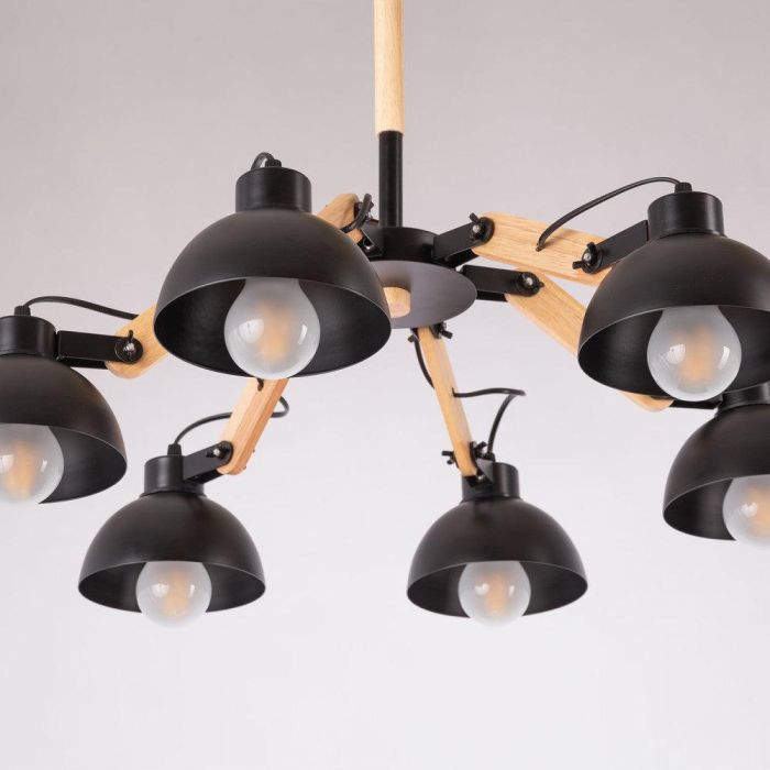 Lámpara Colgante Bratsk de Metal con Diseño Industrial Elegante, Ideal para Comedor, Dormitorio, Cocina y Oficina, Iluminación LED E27 SKD-P80014 4 Lámpara Colgante Bratsk de Metal con Diseño Industrial Elegante, Ideal para Comedor, Dormitorio, Cocina y Oficina, Iluminación LED E27 SKD-P80014 4