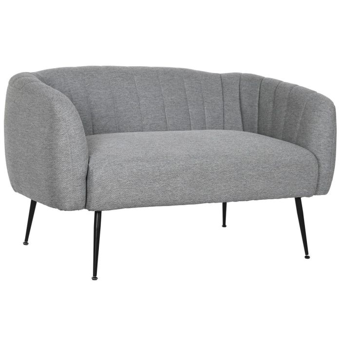 Sofá DKD Home Decor Negro Gris Espuma Madera Metal Terciopelo Scandi 129 x 75 x 73 cm 0 Sofá DKD Home Decor Negro Gris Espuma Madera Metal Terciopelo Scandi 129 x 75 x 73 cm 0