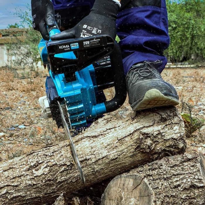 Koma Tools Pro Series 20v-ms Motosierra 20V Sin Batería ni Cargador, Espada 25cm, Tensado sin Herramientas, Freno 5
