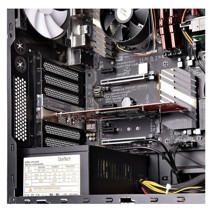 StarTech Tarjeta Adaptadora PCIe Dual M.2 NVMe AHCI a PCI Express 4.0 x8 x16 para SSDs M.2, 7.8Gbps por Unidad, 6493014h 8