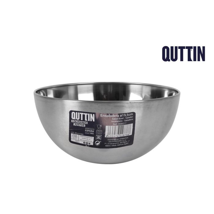 Quttin Ensaladera Aperitivo Acero Mate Ø19.5 cm 0 Quttin Ensaladera Aperitivo Acero Mate Ø19.5 cm 0