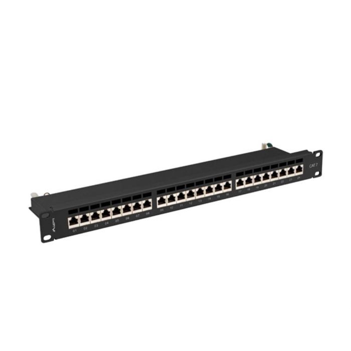 Lanberg PPS7-1024-B Patch Panel Cat7 24 Puertos 1U Negro Gestión de Cables 1 Lanberg PPS7-1024-B Patch Panel Cat7 24 Puertos 1U Negro Gestión de Cables 1