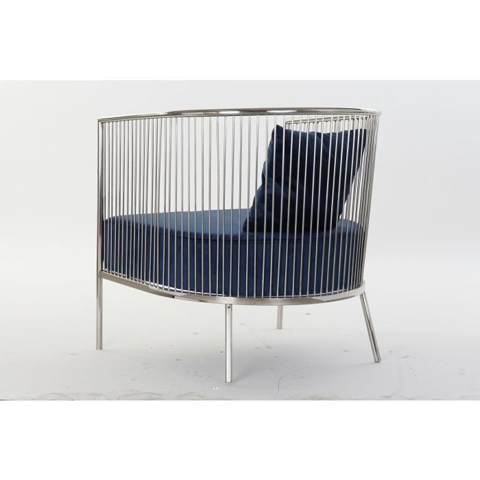 Butaca Moderno DKD Home Decor Azul Marino 69 x 70 x 66 cm 5 Butaca Moderno DKD Home Decor Azul Marino 69 x 70 x 66 cm 5