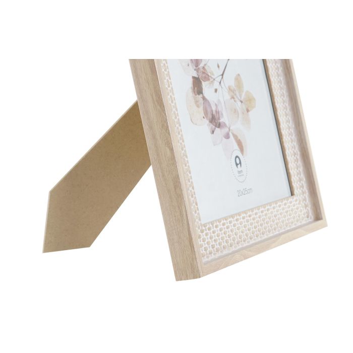 DKD Home Decor Marco de Fotos Shabby para fotos 20x25 cm, Mdf Natural 32 cm Alto x 26.5 cm Ancho 1