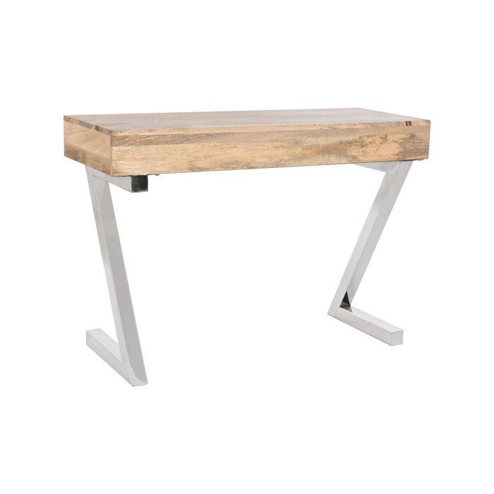 DKD Home Decor Consola Loft con 2 Mesitas Auxiliares, Set 3 Piezas, Mango y Acero Cromado, Marrón Claro Plateado 110x41.5x76 cm 1 DKD Home Decor Consola Loft con 2 Mesitas Auxiliares, Set 3 Piezas, Mango y Acero Cromado, Marrón Claro Plateado 110x41.5x76 cm 1