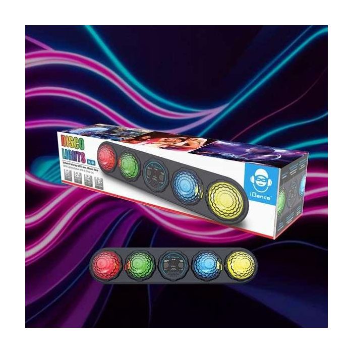 iDance Luces Disco con Bola para Fiestas 9x10,5x41 cm 2 iDance Luces Disco con Bola para Fiestas 9x10,5x41 cm 2