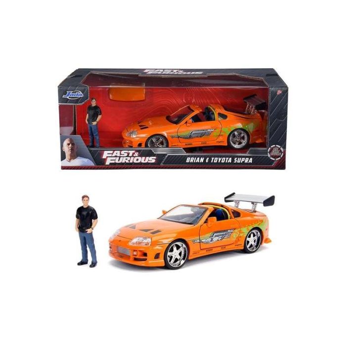 Coche metal supra fast&furious con figura brian escala 1:24 6 Coche metal supra fast&furious con figura brian escala 1:24 6