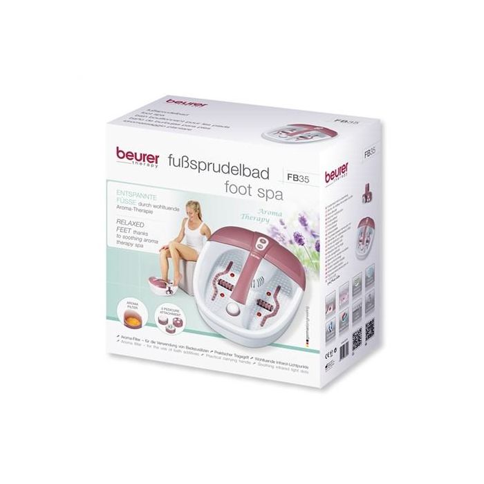 Beurer FB-35 Hidromasaje de Pies con Vibración, Burbujas, Calefacción y Aromaterapia, Masaje Podal Magnético 2