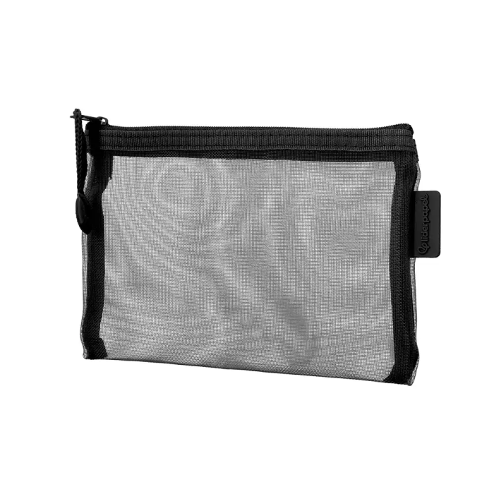 Liderpapel Bolsa Zipper Bag Poliéster Transpirable Multiusos Din A6 Negro 2