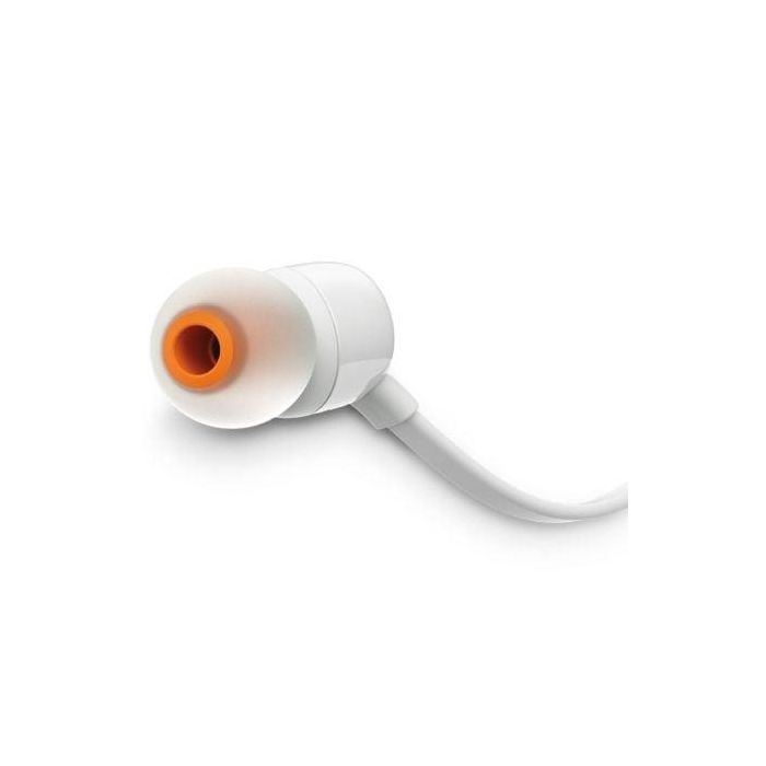JBL JBLT160WHT Auriculares Intrauditivos Tune 160 con Micrófono, Jack 3.5 mm, Sonido Pure Bass, Cable Plano sin Enredos, Blancos 1 JBL JBLT160WHT Auriculares Intrauditivos Tune 160 con Micrófono, Jack 3.5 mm, Sonido Pure Bass, Cable Plano sin Enredos, Blancos 1