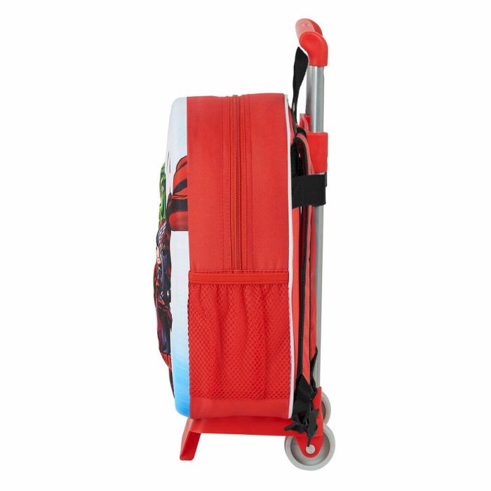 Mochila Escolar 3D con Ruedas 705 The Avengers Rojo 2 Mochila Escolar 3D con Ruedas 705 The Avengers Rojo 2