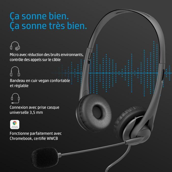 HP G2 Auriculares Estéreo con Micrófono 3.5mm, Cancelación de Ruido, Diseño Cómodo y Ajuste Fácil para Llamadas Diarias 5 HP G2 Auriculares Estéreo con Micrófono 3.5mm, Cancelación de Ruido, Diseño Cómodo y Ajuste Fácil para Llamadas Diarias 5