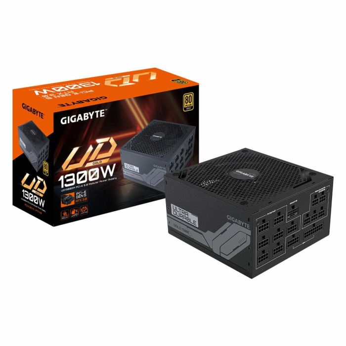 GIGABYTE UD1300GM PG5 Fuente de Alimentación para PC 1300W ATX 80 PLUS Gold, Totalmente Modular, con Ventilador 12cm, Negra 1 GIGABYTE UD1300GM PG5 Fuente de Alimentación para PC 1300W ATX 80 PLUS Gold, Totalmente Modular, con Ventilador 12cm, Negra 1