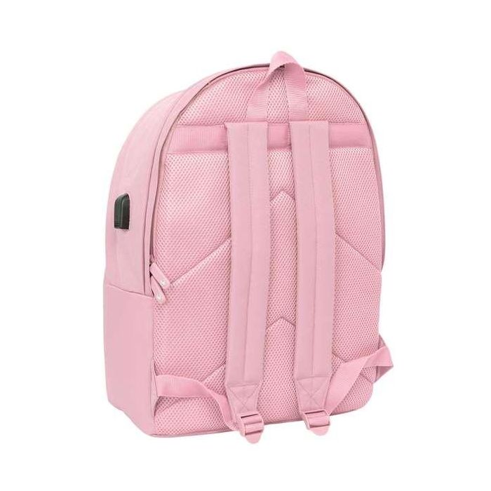 El Ganso Basics Mochila Doble para Portátil 15,6" + USB, Rosa, 31x44x18 cm 1
