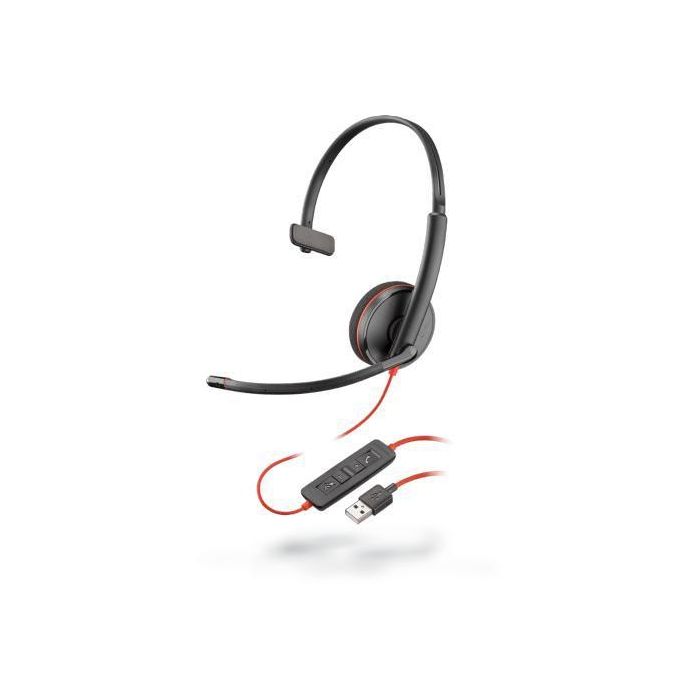 Poly Blackwire C3210 USB-A Windows/Mac OS Auriculares con Cable Poly Blackwire C3210 USB-A Windows/Mac OS Auriculares con Cable