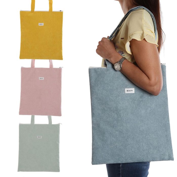 Bolso Corduroy Amarillo Versa 40CM (2 Unidades) 3 Bolso Corduroy Amarillo Versa 40CM (2 Unidades) 3