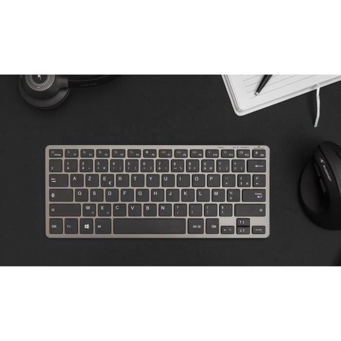 Teclado TKL - BLUESTORK - Bluetooth + PC 2.4Ghz - Gris y Negro 5 Teclado TKL - BLUESTORK - Bluetooth + PC 2.4Ghz - Gris y Negro 5