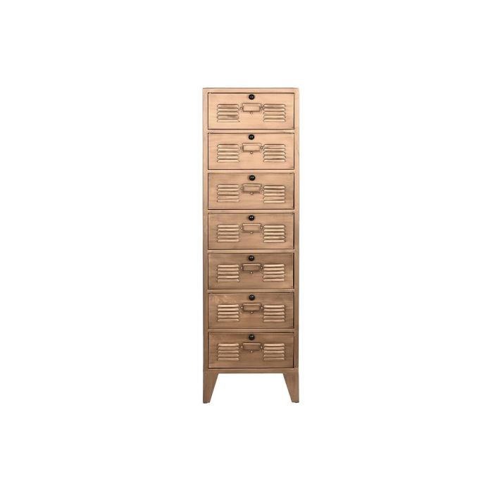 Cajonera Home ESPRIT Dorado Metal Loft 40 x 34 x 139 cm 2 Cajonera Home ESPRIT Dorado Metal Loft 40 x 34 x 139 cm 2