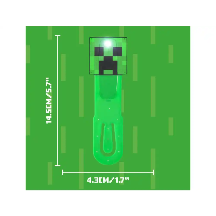 Wondee Lámpara de Lectura Minecraft Creeper LED Oficial para Fans 3