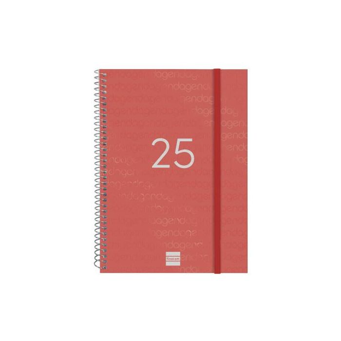 Agenda Finocam YEAR Rojo A5 15,5 x 21,2 cm 2025