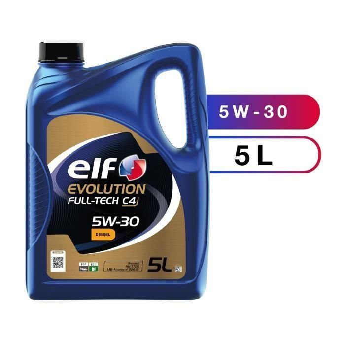 Elf Aceite Motor Evolution Full-Tech C4 5W-30 5 Litros 1 Elf Aceite Motor Evolution Full-Tech C4 5W-30 5 Litros 1