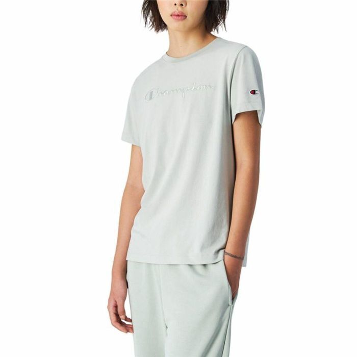 Camiseta de Manga Corta Mujer Champion Champion SS Azul Verde L 2