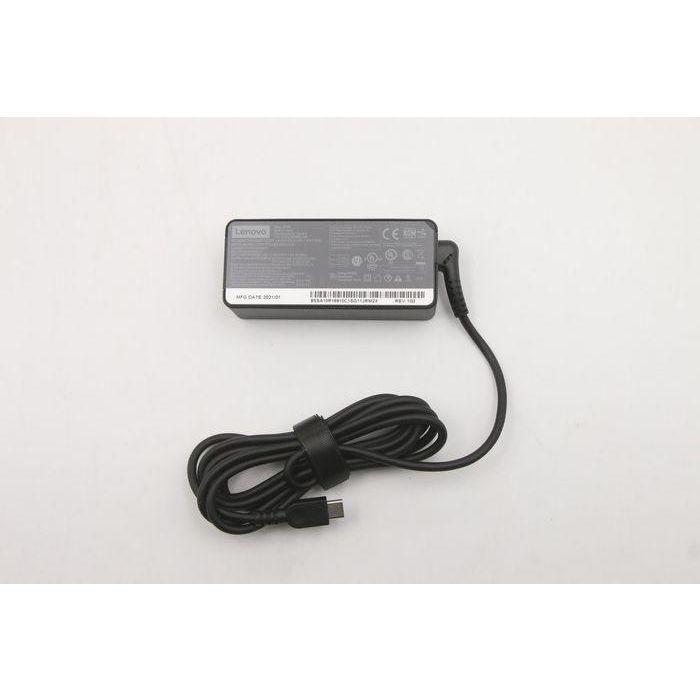 Lenovo 45W USB-C power adapter, delivers multiple output voltages: 20V, 15V, 9V, 5V, dual-port design for versatile use. Lenovo 45W USB-C power adapter, delivers multiple output voltages: 20V, 15V, 9V, 5V, dual-port design for versatile use.