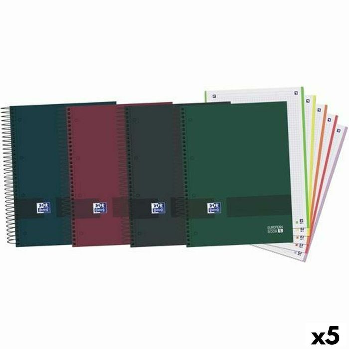 Set de Cuadernos Oxford European Book 5 Multicolor A4 120 Hojas (5 Unidades) 2