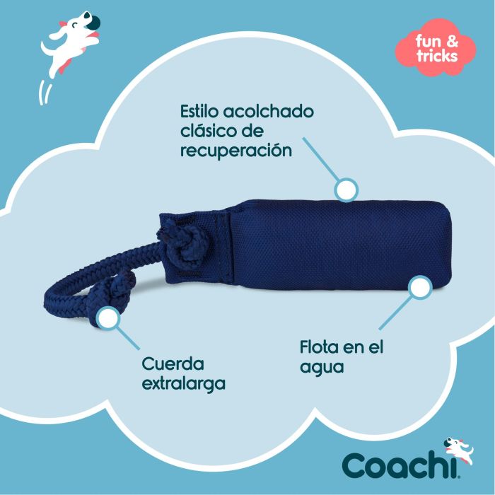 Coachi Training Dummy S de Lona Azul Oscuro, Juguete de Recuperación Flotante para Adiestramiento de Perros y Cachorros 5 Coachi Training Dummy S de Lona Azul Oscuro, Juguete de Recuperación Flotante para Adiestramiento de Perros y Cachorros 5