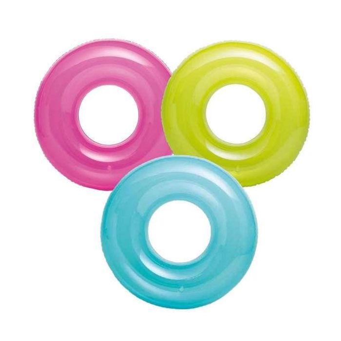 Intex Flotador Rueda Hinchable Transparente 76cm para Niños, Resistente PVC, Edades +8 años, Modelos Surtidos 8 Intex Flotador Rueda Hinchable Transparente 76cm para Niños, Resistente PVC, Edades +8 años, Modelos Surtidos 8