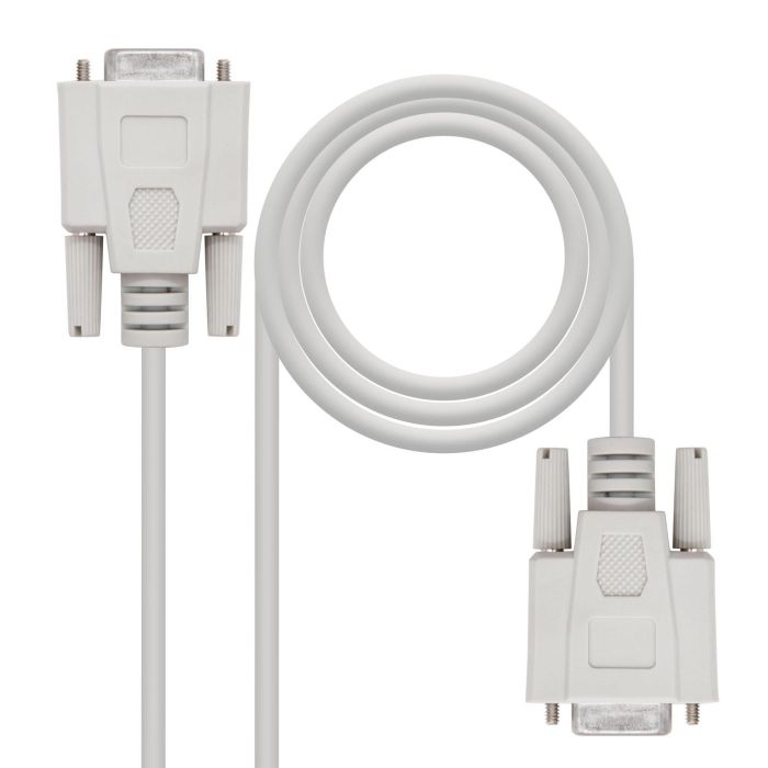 Cable Rs232 Db9 Nanocable 1.8M Hembra - Hembra 1 Cable Rs232 Db9 Nanocable 1.8M Hembra - Hembra 1