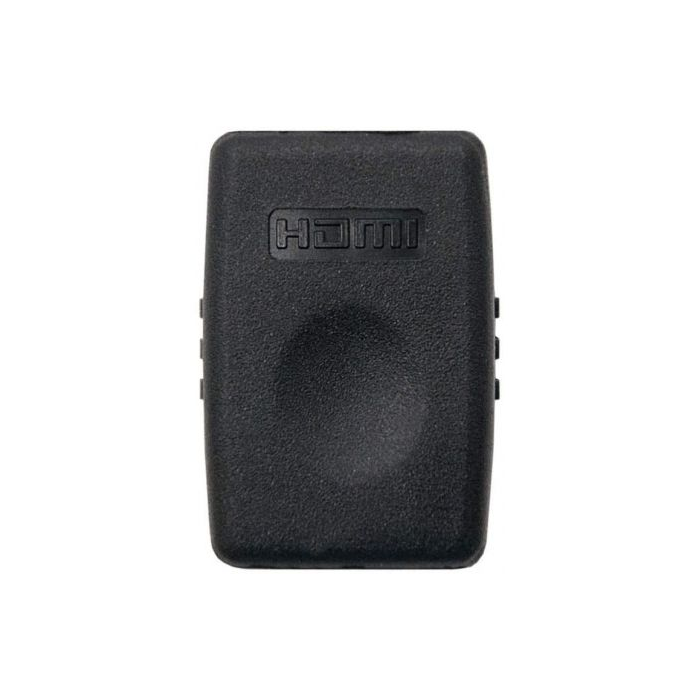 Nanocable 10.15.1200 Adaptador Acoplador HDMI Hembra a Hembra Oro 24K WQXGA 2560x1600 120Hz Dolby True-HD Negro 1