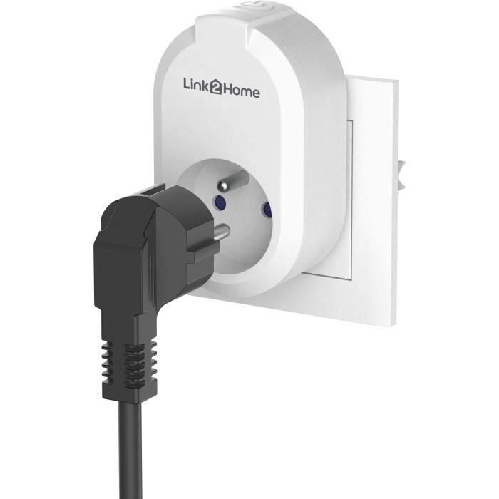 Link2Home GAO Enchufe inteligente Wi-Fi para smartphone. Control por app, Google Home y Alexa. Temporizador, ahorro energía, 230V 16A 3680W, Blanco 4 Link2Home GAO Enchufe inteligente Wi-Fi para smartphone. Control por app, Google Home y Alexa. Temporizador, ahorro energía, 230V 16A 3680W, Blanco 4