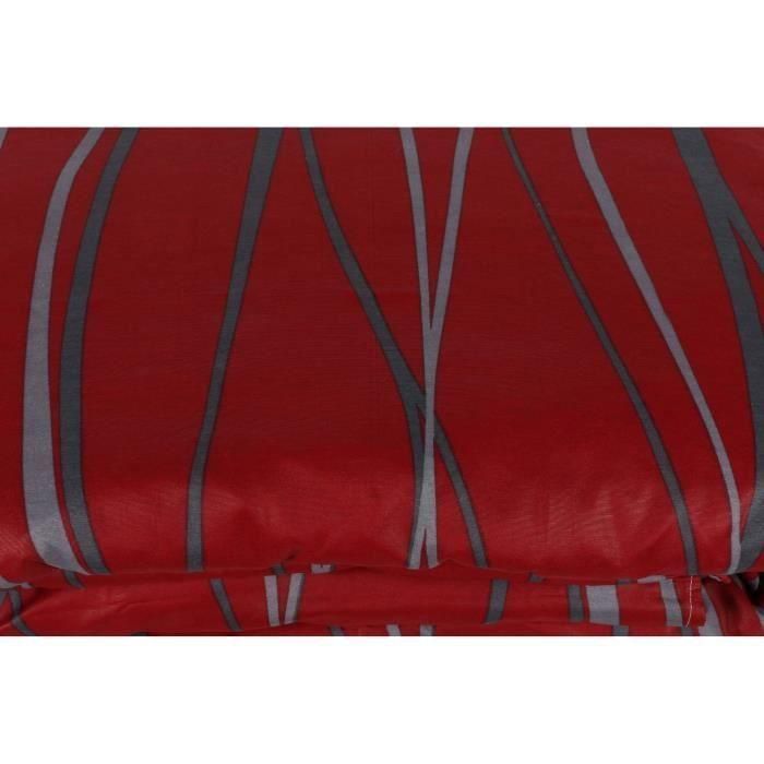 Juego de cama ASI8681181780442 - Funda nórdica 220x240 cm y 2 fundas almohada 60x60 cm - 65% algodón, 35% poliéster - Rojo 4