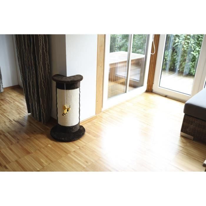 Kerbl Árbol de Gato Angular 58 cm - Marrón, Ideal para Rincones con Juguete de Abeja 2