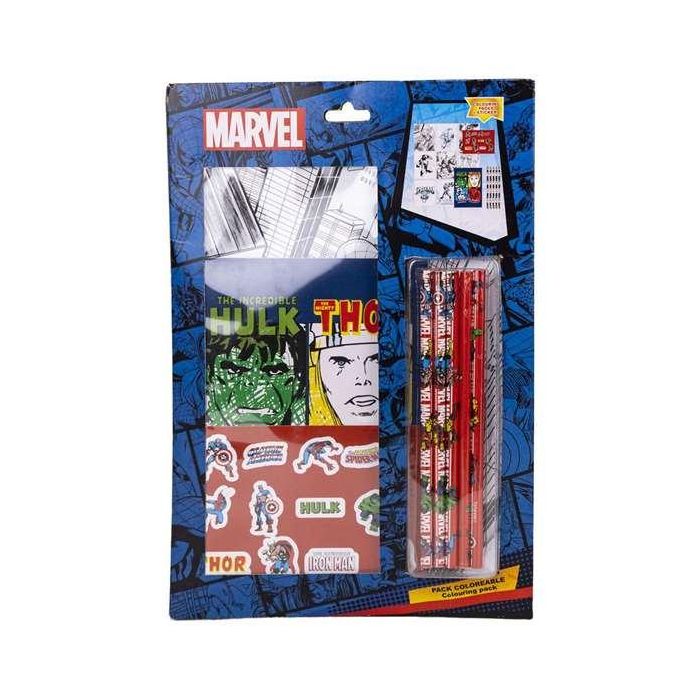 Set de papelería coloreable avengers