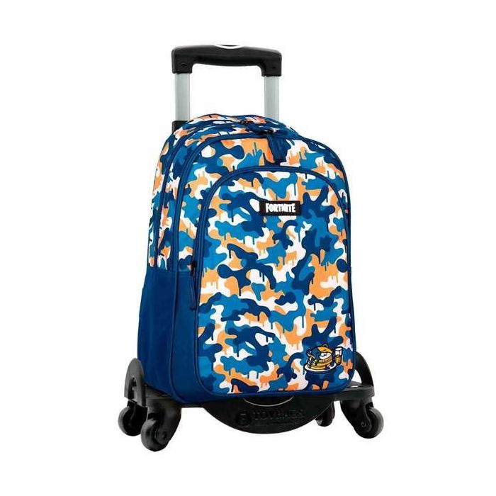 Mochila fortnite blue camo adaptable. carro con 4 ruedas giratorias. 42 x 32 x 20 cm. Mochila fortnite blue camo adaptable. carro con 4 ruedas giratorias. 42 x 32 x 20 cm.