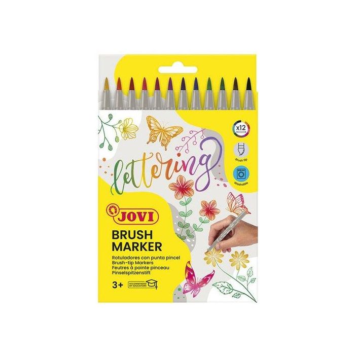 Rotulador Jovi Punta Pincel Estuche De 12 Surtido Rotulador Jovi Punta Pincel Estuche De 12 Surtido
