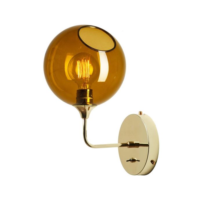 Aplique de Pared "Ballroom Amber" Ø370mm E27 Sin Bombilla Aplique de Pared "Ballroom Amber" Ø370mm E27 Sin Bombilla
